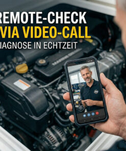 Live-Video-Call für Yacht-Technik-Check: Ein Experte unterstützt per Smartphone bei der technischen Diagnose am Schiffsmotor.