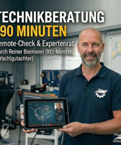 Reiner Biermeier (Kfz-Meister & Yachtgutachter) bietet 90 Minuten Remote Technikberatung für Boote und Yachten an.