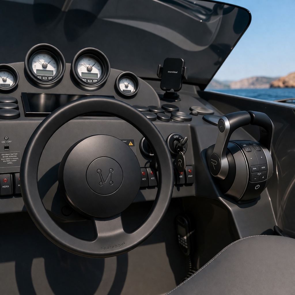 Autopilot Boot nachrüsten silber kabellos ohne Hydraulik